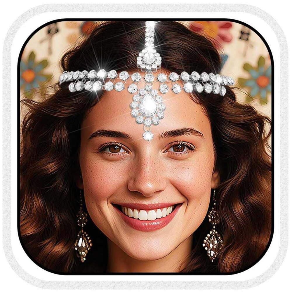 Head Chain Jewelry Bridal Headpiece Silver Wedding Hair Accessories For Women